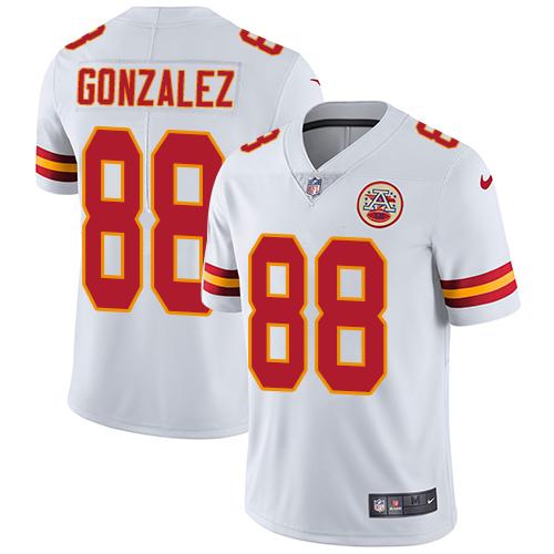 Nike Chiefs #88 Tony Gonzalez White Men's Stitched NFL Vapor Untouchable Limited Jersey - Click Image to Close